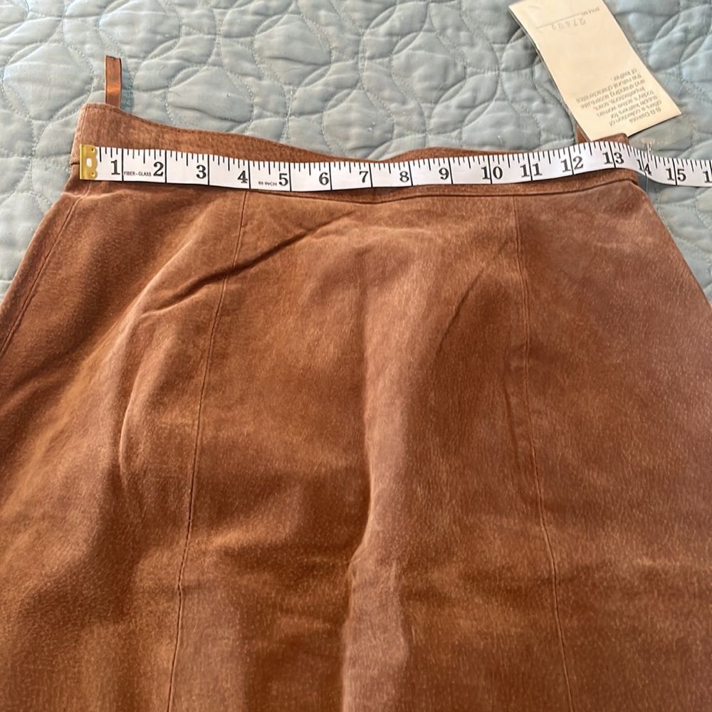 BB Dakota genuine leather skirt, brown size 9/10 - Picture 9 of 10